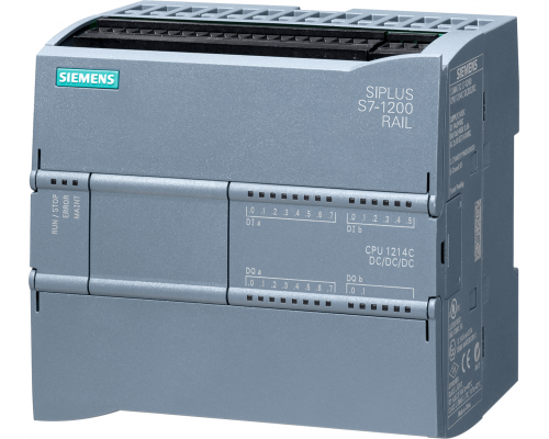 Siemens 6AG1214-1AG40-2XB0 Компактное ЦПУ Siplus S7-1200 1214C DC/DC/DC, рабочая температура -40...+70°C, 14 DI 24В, 10 DO 24В, 2 AI 0-10В, память 75 кб Siemens 6AG1214-1AG40-2XB0 Компактное ЦПУ Siplus S7-1200 1214C DC/DC/DC, рабочая температура -40...+70°C, 14 DI 24В, 10 DO 24В, 2 AI 0-10В, память 75 кб
