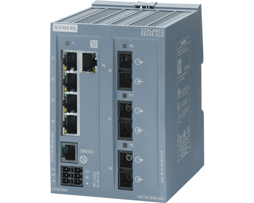 Siemens 6GK5205-3BF00-2TB2 Управляемый коммутатор Scalance xb205-3ld, 5x RJ45, 3x SC, порт консоли, резервное питание, диапазон температур 0-60°C Siemens 6GK5205-3BF00-2TB2 Управляемый коммутатор Scalance xb205-3ld, 5x RJ45, 3x SC, порт консоли, резервное питание, диапазон температур 0-60°C