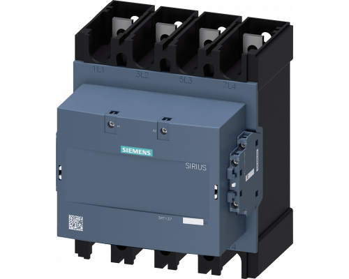 Siemens 3RT1374-6AR36 Контактор, AC-1, 500 А/400 В/40 °C, S12, четырехполюсный, 250–500 В AC/DC, 2 НО + 2 НЗ Siemens 3RT1374-6AR36 Контактор, AC-1, 500 А/400 В/40 °C, S12, четырехполюсный, 250–500 В AC/DC, 2 НО + 2 НЗ