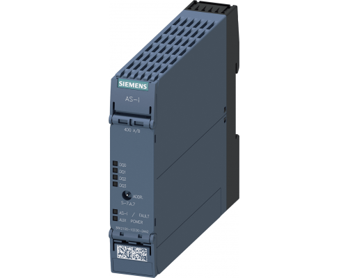 Siemens 3RK2100-1CE00-2AA2 Модуль as-i Slimline Compact SC22.5, цифровой, A/B-подчиненный, 4 выхода, 24 В DC Siemens 3RK2100-1CE00-2AA2 Модуль as-i Slimline Compact SC22.5, цифровой, A/B-подчиненный, 4 выхода, 24 В DC