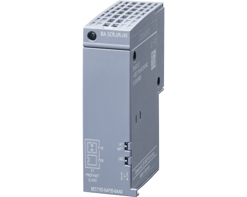 Siemens 6ES7193-6AP20-0AA0 Сетевой адаптер Simatic ET 200SP, медиа-конвертер оптика-медь, RJ45, SC RJ Siemens 6ES7193-6AP20-0AA0 Сетевой адаптер Simatic ET 200SP, медиа-конвертер оптика-медь, RJ45, SC RJ