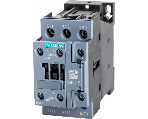 Siemens 3RT6025-1KF40 Контактор Power Contactor DC 77...137,5 V AC3 7.5 kW 400 V Siemens 3RT6025-1KF40 Контактор Power Contactor DC 77...137,5 V AC3 7.5 kW 400 V