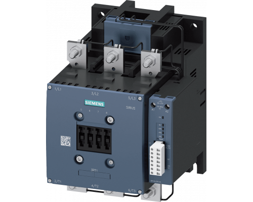 Siemens 3RT1466-6PP35 Контактор, 400А, 200-277В, 1НО+1НЗ, 3-полюсный, S10, шинное соединение, электронный привод Siemens 3RT1466-6PP35 Контактор, 400А, 200-277В, 1НО+1НЗ, 3-полюсный, S10, шинное соединение, электронный привод