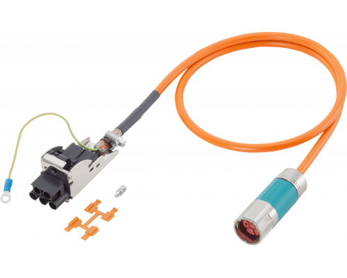 Siemens 6FX8002-5DS31-1BA0 Силовой кабель с разъемами (1FT/1FK для SINAMICS) 4x2,5 + (2x1,5) мм2, повышенной гибкости Siemens 6FX8002-5DS31-1BA0 Силовой кабель с разъемами (1FT/1FK для SINAMICS) 4x2,5 + (2x1,5) мм2, повышенной гибкости