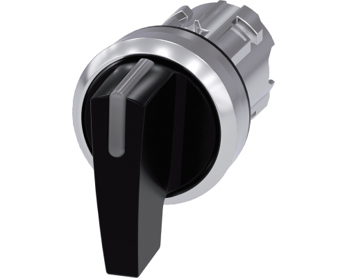 Siemens 3SU1052-2CN10-0AA0 Рычажный переключатель с подсветкой, 22 мм, кругл., глянцевый металл, черный, рукоятка, 3 положения Siemens 3SU1052-2CN10-0AA0 Рычажный переключатель с подсветкой, 22 мм, кругл., глянцевый металл, черный, рукоятка, 3 положения