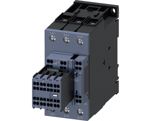 Siemens 3RT2035-3AF04 Контактор, 3-позиционный, 18.5 кВт, 400 В, с блоком контактов 2НО+2НЗ, питание 110 В, тип S2 Siemens 3RT2035-3AF04 Контактор, 3-позиционный, 18.5 кВт, 400 В, с блоком контактов 2НО+2НЗ, питание 110 В, тип S2