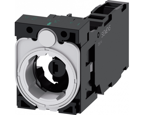 Siemens 3SU1501-1AG60-1FA0 Держатель для модулей, пластик, 3 модуля, с модулями 1но+1нз и подсветки Siemens 3SU1501-1AG60-1FA0 Держатель для модулей, пластик, 3 модуля, с модулями 1но+1нз и подсветки