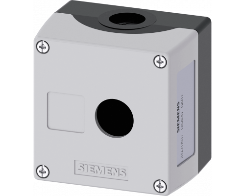 Siemens 3SU1801-0AA00-0AB1 Пустой корпус для поста управления с кнопкой, 22mm, пластик, серый Siemens 3SU1801-0AA00-0AB1 Пустой корпус для поста управления с кнопкой, 22mm, пластик, серый