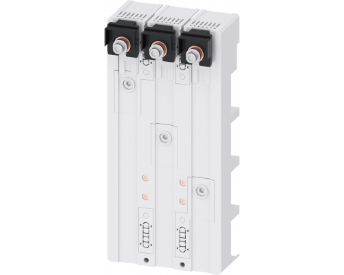 Siemens 8US1213-4AH04 Шинный адаптер для автоматических выключателей, 3-полюсный, расстояние между центрами шин 60 мм Siemens 8US1213-4AH04 Шинный адаптер для автоматических выключателей, 3-полюсный, расстояние между центрами шин 60 мм