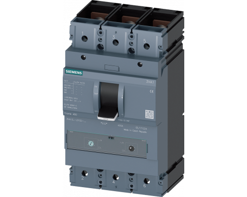 Siemens 3VA1332-7EF32-0AA0 Автоматический выключатель, Frame 400, Icu=110 кА, In=320 А, Ir=224 А, 3-pole Siemens 3VA1332-7EF32-0AA0 Автоматический выключатель, Frame 400, Icu=110 кА, In=320 А, Ir=224 А, 3-pole