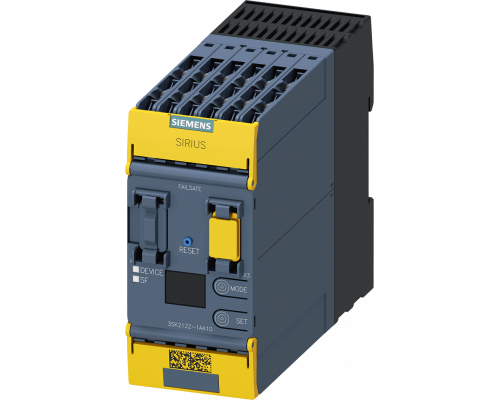 Siemens 3SK2122-1AA10 Модуль реле безопасности Sirius 3SK2, 20 f-di, 4 f-dq, 2 dq, 24В DC, IP20 Siemens 3SK2122-1AA10 Модуль реле безопасности Sirius 3SK2, 20 f-di, 4 f-dq, 2 dq, 24В DC, IP20