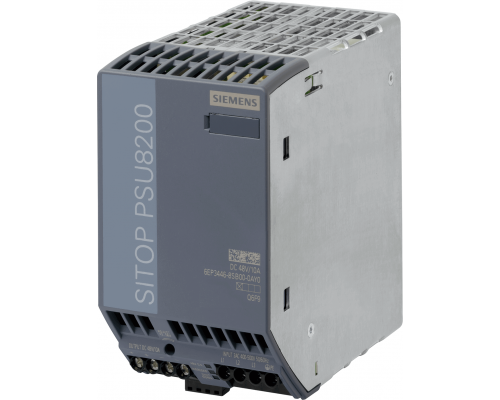 Siemens 6EP3446-8SB00-0AY0 Стабилизированный блок питания, 48 В, 10 А, вход 400-500 В, Siemens Sitop PSU8200 Siemens 6EP3446-8SB00-0AY0 Стабилизированный блок питания, 48 В, 10 А, вход 400-500 В, Siemens Sitop PSU8200