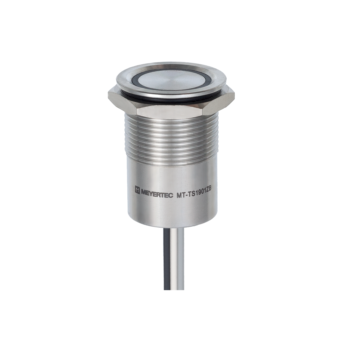 MT-TS1901ZB Кнопка сенсорная без подсветки, Ø19 мм, NC, с фиксацией, NPN, IP68 MT-TS1901ZB Кнопка сенсорная без подсветки, Ø19 мм, NC, с фиксацией, NPN, IP68