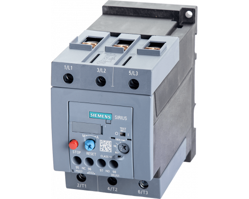 Siemens 3RU5146-4KB1 Реле перегрузки 57...75 А, размер S3, класс 10 для защиты двигателя, индивидуальный монтаж Siemens 3RU5146-4KB1 Реле перегрузки 57...75 А, размер S3, класс 10 для защиты двигателя, индивидуальный монтаж