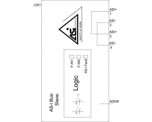 Siemens 3SU1400-1EA10-2AA0-Z Y19 Модуль as-интерфейса с 2 безопасными входами, черный цвет, для крепления на панель Siemens 3SU1400-1EA10-2AA0-Z Y19 Модуль as-интерфейса с 2 безопасными входами, черный цвет, для крепления на панель
