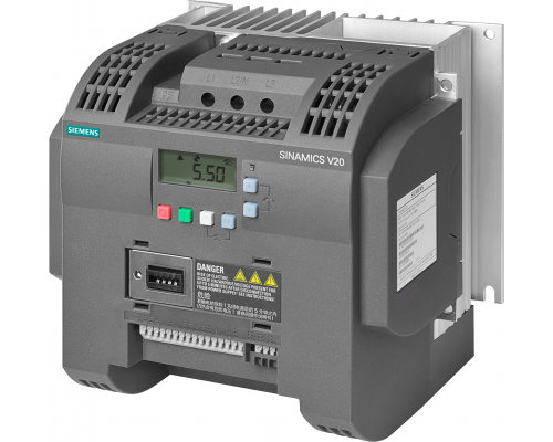 Siemens 6SL3210-5BE25-5CV0 Частотное преобразование Sinamics V20, 5,5 кВт, 380-480 В, IP20/UL, FSC 184x182x169 Siemens 6SL3210-5BE25-5CV0 Частотное преобразование Sinamics V20, 5,5 кВт, 380-480 В, IP20/UL, FSC 184x182x169