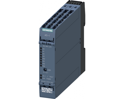Siemens 3RK2402-2CE00-2AA2 Модуль as-i Slimline Compact SC22.5, цифровой, A/B-подчиненный, IP20 Siemens 3RK2402-2CE00-2AA2 Модуль as-i Slimline Compact SC22.5, цифровой, A/B-подчиненный, IP20