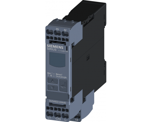 Siemens 3UG4822-2AA40 Цифровое реле контроля тока, 22,5 мм, Io-Link, 0,05–10,0 A AC/DC, гистерезис 0,01–5,0 A Siemens 3UG4822-2AA40 Цифровое реле контроля тока, 22,5 мм, Io-Link, 0,05–10,0 A AC/DC, гистерезис 0,01–5,0 A