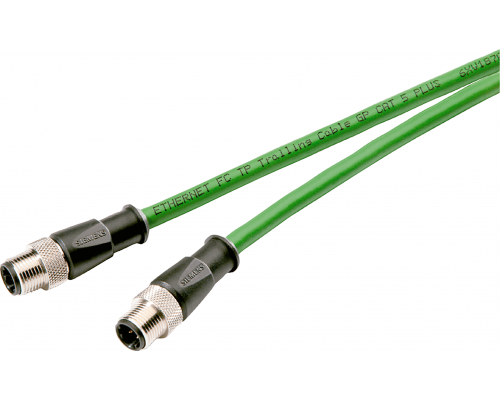 Siemens 6XV1870-8AN30 Провод соединительный Industrial Ethernet M12-180/M12-180, длина 30.0 м Siemens 6XV1870-8AN30 Провод соединительный Industrial Ethernet M12-180/M12-180, длина 30.0 м