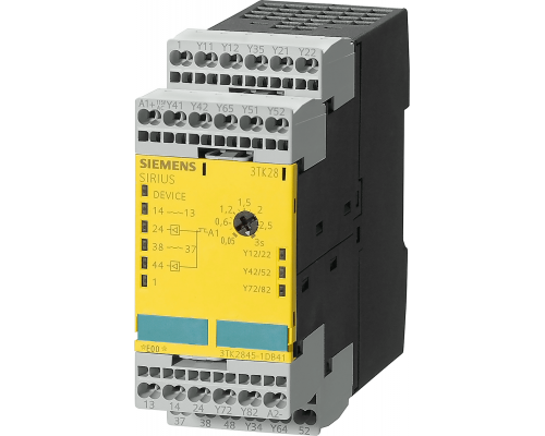 Siemens 3TK2845-2DB41 Реле безопасности с релейным и электрическим включением, 24В постоянного тока Siemens 3TK2845-2DB41 Реле безопасности с релейным и электрическим включением, 24В постоянного тока