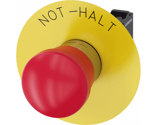 Siemens 3SU1150-1HA20-3CH0 Аварийная грибовидная кнопка, 22mm, металлическая, красная, с фиксацией, 1nc Siemens 3SU1150-1HA20-3CH0 Аварийная грибовидная кнопка, 22mm, металлическая, красная, с фиксацией, 1nc