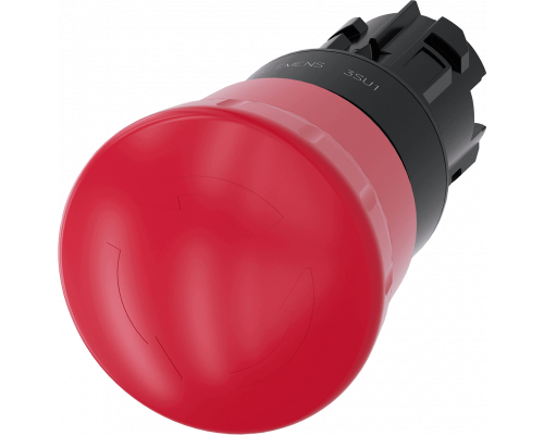 Siemens 3SU1000-1HB20-0AA0 Актуатор грибовидной кнопки, 22 мм, пластик, красная кнопка, фиксация, поворотная деблокировка Siemens 3SU1000-1HB20-0AA0 Актуатор грибовидной кнопки, 22 мм, пластик, красная кнопка, фиксация, поворотная деблокировка