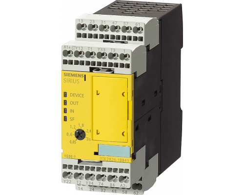 Siemens 3TK2827-2BB40 Реле безопасности, основное устройство для слежения АВР, 2НО разрешающие контакты, 1НЗ сигнальные контакты, 2НО с задержкой, DC 24 V Siemens 3TK2827-2BB40 Реле безопасности, основное устройство для слежения АВР, 2НО разрешающие контакты, 1НЗ сигнальные контакты, 2НО с задержкой, DC 24 V