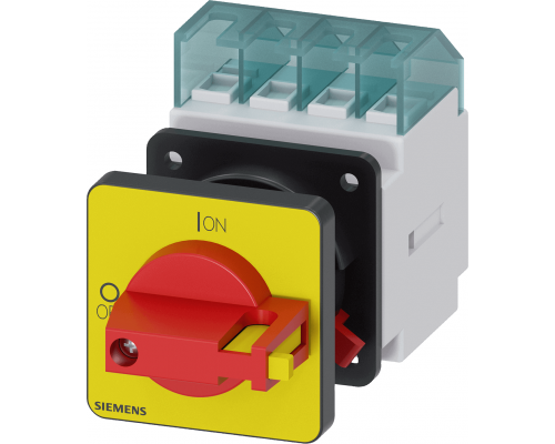 Siemens 3LD2050-0TK13 Выключатель 3 полюса, номинальный ток 16А, мощность 7,5 кВт при 400В, переднее крепление Siemens 3LD2050-0TK13 Выключатель 3 полюса, номинальный ток 16А, мощность 7,5 кВт при 400В, переднее крепление