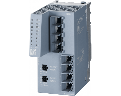 Siemens 6GK5408-0PA00-8AP2 Модуль расширения для коммутатора Scalance XM40 (8 портов 10/100/1000 Mbit/s, PoE) Siemens 6GK5408-0PA00-8AP2 Модуль расширения для коммутатора Scalance XM40 (8 портов 10/100/1000 Mbit/s, PoE)