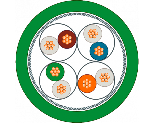 Siemens 6XV1870-3QN15 Патч-корд Ethernet J45/RJ45, Cat 6a, длина 15.0 м, для промышленной сети Siemens 6XV1870-3QN15 Патч-корд Ethernet J45/RJ45, Cat 6a, длина 15.0 м, для промышленной сети