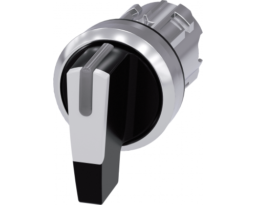 Siemens 3SU1052-2CM60-0AA0 Актуатор поворотного переключателя с подсветкой, 22мм, круглый, металл, рукоятка черная, 3 положения Siemens 3SU1052-2CM60-0AA0 Актуатор поворотного переключателя с подсветкой, 22мм, круглый, металл, рукоятка черная, 3 положения