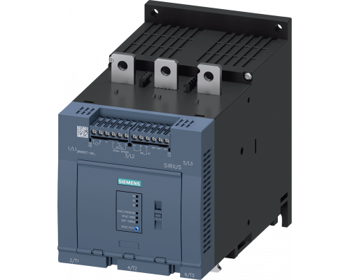 Siemens 3RW5073-6AB14 Устройство плавного пуска, напряжение 200–480 В, ток 250 А, клеммы Siemens 3RW5073-6AB14 Устройство плавного пуска, напряжение 200–480 В, ток 250 А, клеммы