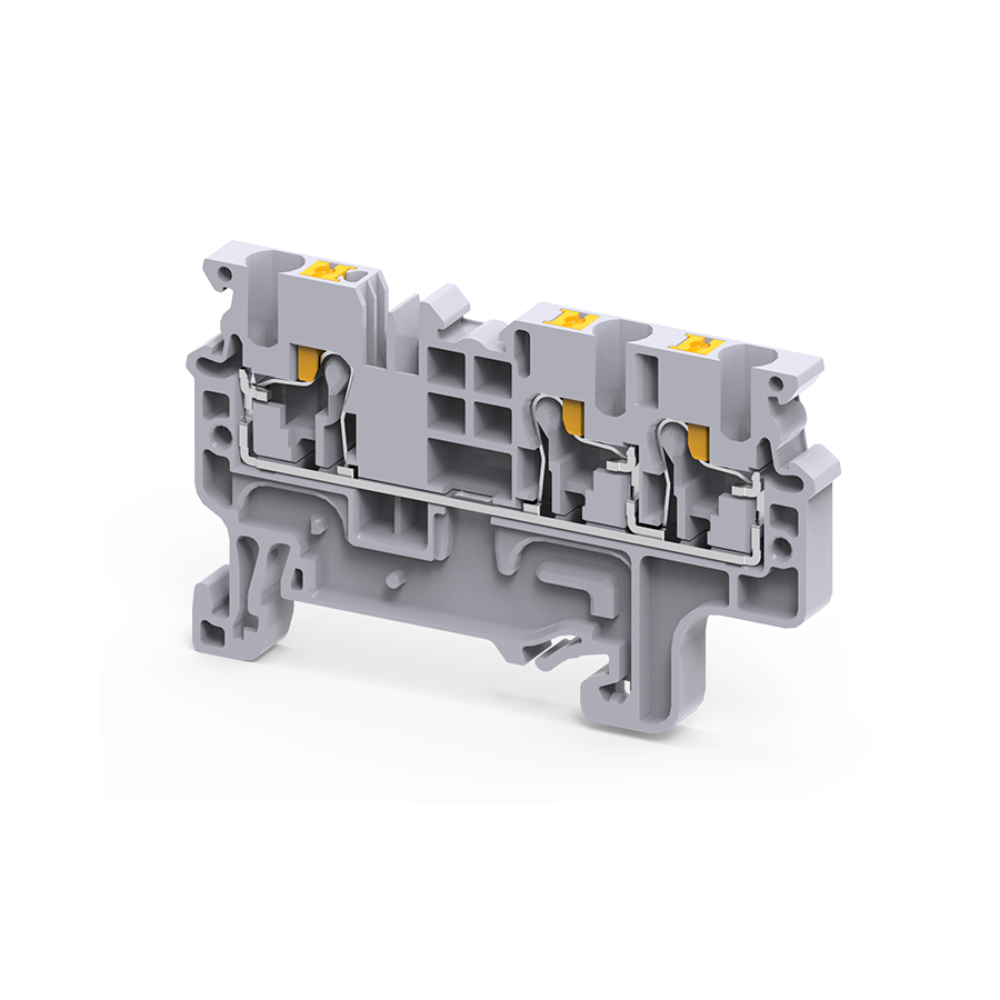 KEAZ Клемма с 3-мя контактами push-in OptiClip СP-2,5-TRIPLET-I-серый KEAZ Клемма с 3-мя контактами push-in OptiClip СP-2,5-TRIPLET-I-серый