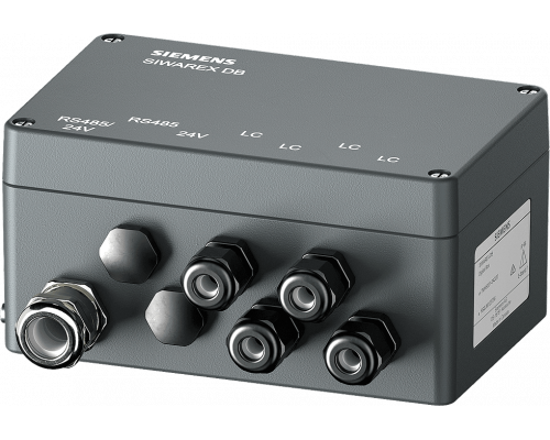Siemens 7MH5001-0AD20 Цифровая распределительная коробка Siwarex DB, 4 канала, для весовых ячеек Siemens 7MH5001-0AD20 Цифровая распределительная коробка Siwarex DB, 4 канала, для весовых ячеек