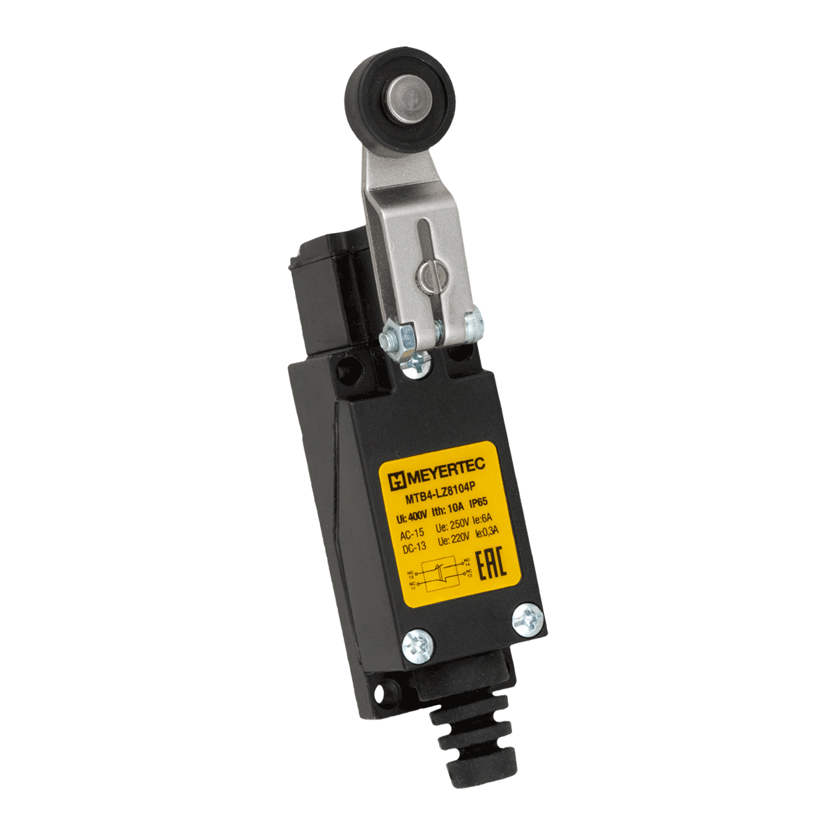 MTB4-LZ8104P Выключатель концевой, IP65, ролик пластиковый поворотный MTB4-LZ8104P Выключатель концевой, IP65, ролик пластиковый поворотный