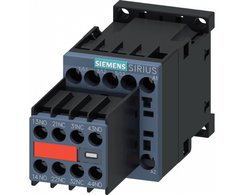 Siemens 3RT2016-1AP04-3MA0 Контактор, 3 полюса, AC-3, 4 кВт/400 В, с блоком-контактами 2NO+2NC, 230 В AC, 50/60 Гц, S00 Siemens 3RT2016-1AP04-3MA0 Контактор, 3 полюса, AC-3, 4 кВт/400 В, с блоком-контактами 2NO+2NC, 230 В AC, 50/60 Гц, S00