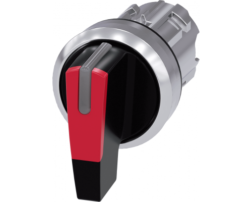 Siemens 3SU1052-2CP20-0AA0 Актуатор поворотного переключателя, 22mm, 3 положения, подсветка, металл, рукоятка черная с красной вставкой Siemens 3SU1052-2CP20-0AA0 Актуатор поворотного переключателя, 22mm, 3 положения, подсветка, металл, рукоятка черная с красной вставкой