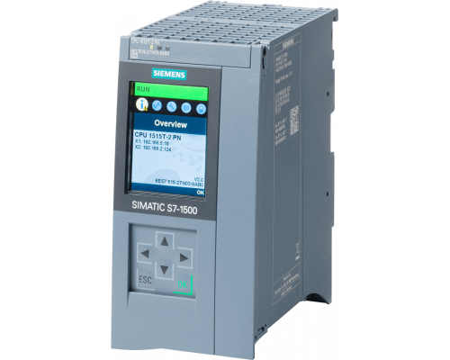 Siemens 6ES7515-2TN03-0AB0 Центральный процессор SIMATIC S7-1500T, CPU 1515T-2 PN, с 1.5 МБ памяти для программы и 4.5 МБ для данных Siemens 6ES7515-2TN03-0AB0 Центральный процессор SIMATIC S7-1500T, CPU 1515T-2 PN, с 1.5 МБ памяти для программы и 4.5 МБ для данных