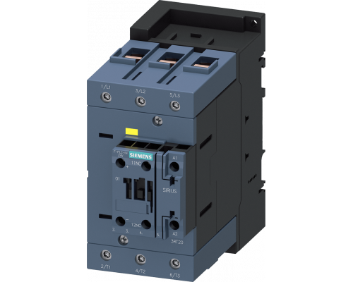 Siemens 3RT2047-1SB30 Контактор, AC-3, 110 А/400 В, S3, трехполюсный, 20–33 В AC/DC, F-PLC-IN, с варистором Siemens 3RT2047-1SB30 Контактор, AC-3, 110 А/400 В, S3, трехполюсный, 20–33 В AC/DC, F-PLC-IN, с варистором