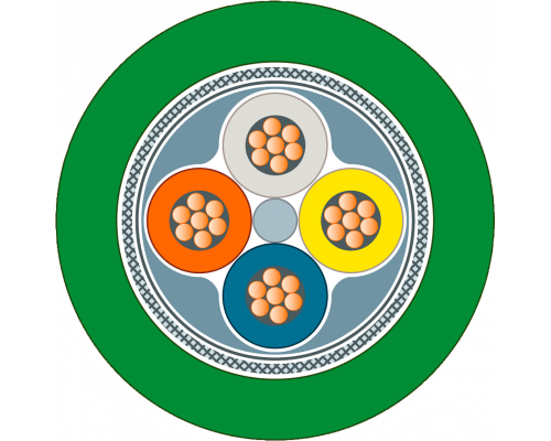 Siemens 6XV1870-2D Инсталяционный кабель Simatic net, ethernet, Profinet тип C, 4x жильный, экранированный Siemens 6XV1870-2D Инсталяционный кабель Simatic net, ethernet, Profinet тип C, 4x жильный, экранированный