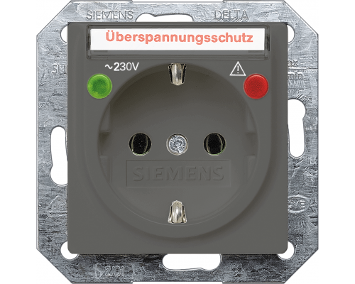 Siemens 5UB1926 Розетка черного цвета с защитным контактом, 10 DC/16A AC, 250В, с контактными зажимами и защитой от перенапряжений Siemens 5UB1926 Розетка черного цвета с защитным контактом, 10 DC/16A AC, 250В, с контактными зажимами и защитой от перенапряжений