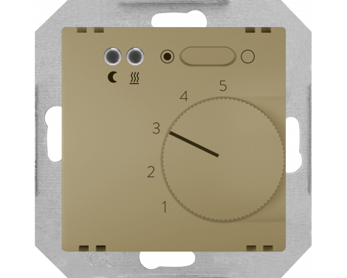 Siemens 5TC9774-5MG00 Контроллер температуры для подогрева пола, комнатный, золотистый цвет Siemens 5TC9774-5MG00 Контроллер температуры для подогрева пола, комнатный, золотистый цвет