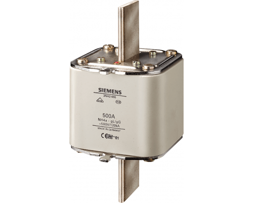 Siemens 3NA3672 Плавкая вставка низковольтная, типоразмер 4a, iном.=630a, uном.=500в Siemens 3NA3672 Плавкая вставка низковольтная, типоразмер 4a, iном.=630a, uном.=500в