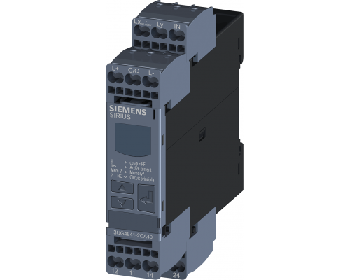 Siemens 3UG4841-2CA40 Цифровое реле контроля cos phi и тока с Io-Link, 90-690В, 0.2-10А Siemens 3UG4841-2CA40 Цифровое реле контроля cos phi и тока с Io-Link, 90-690В, 0.2-10А