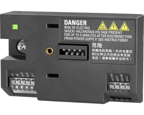 Siemens 6SL3256-0VE00-6AA0 Дополнительный модуль входов/выходов с 2 дискретными входами и 2 релейными выходами Siemens 6SL3256-0VE00-6AA0 Дополнительный модуль входов/выходов с 2 дискретными входами и 2 релейными выходами