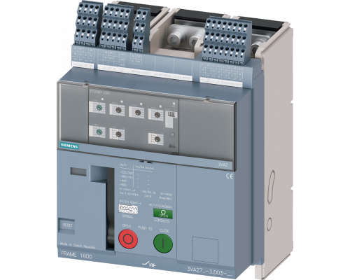 Siemens 3VA2716-1AD03-4HA7 Автоматический выключатель стационарный, типоразмер 1600, с RTC, 4AUX, Icu 55 кА, In 1600 А Siemens 3VA2716-1AD03-4HA7 Автоматический выключатель стационарный, типоразмер 1600, с RTC, 4AUX, Icu 55 кА, In 1600 А