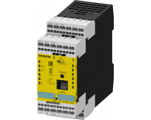 Siemens 3RK1105-1AG04-2CA0 Монитор безопасности Asisafe с расширенными возможностями, тип 3, категория 4 (EN 6954-1), SIL 3 (IEC 61508) Siemens 3RK1105-1AG04-2CA0 Монитор безопасности Asisafe с расширенными возможностями, тип 3, категория 4 (EN 6954-1), SIL 3 (IEC 61508)
