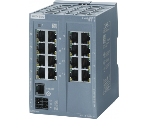 Siemens 6GK5216-0BA00-2TB2 Управляемый коммутатор Scalance xb216, 16 портов RJ45, 10/100 Мбит/с, Ethernet/IP Siemens 6GK5216-0BA00-2TB2 Управляемый коммутатор Scalance xb216, 16 портов RJ45, 10/100 Мбит/с, Ethernet/IP