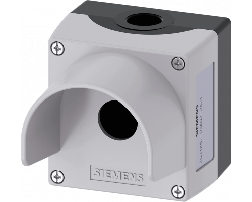 Siemens 3SU1851-0AA00-0AC1 Пустой корпус для поста управления с кнопкой 22mm, металл, серая крышка, D20 Siemens 3SU1851-0AA00-0AC1 Пустой корпус для поста управления с кнопкой 22mm, металл, серая крышка, D20