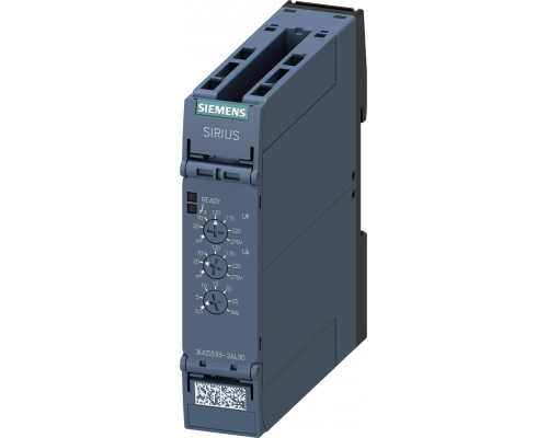 Siemens 3UG5533-2AL30 Реле контроля напряжения с аналоговым мониторингом, диапазон 17-275 В, защита от перенапряжения и пониженного напряжения Siemens 3UG5533-2AL30 Реле контроля напряжения с аналоговым мониторингом, диапазон 17-275 В, защита от перенапряжения и пониженного напряжения